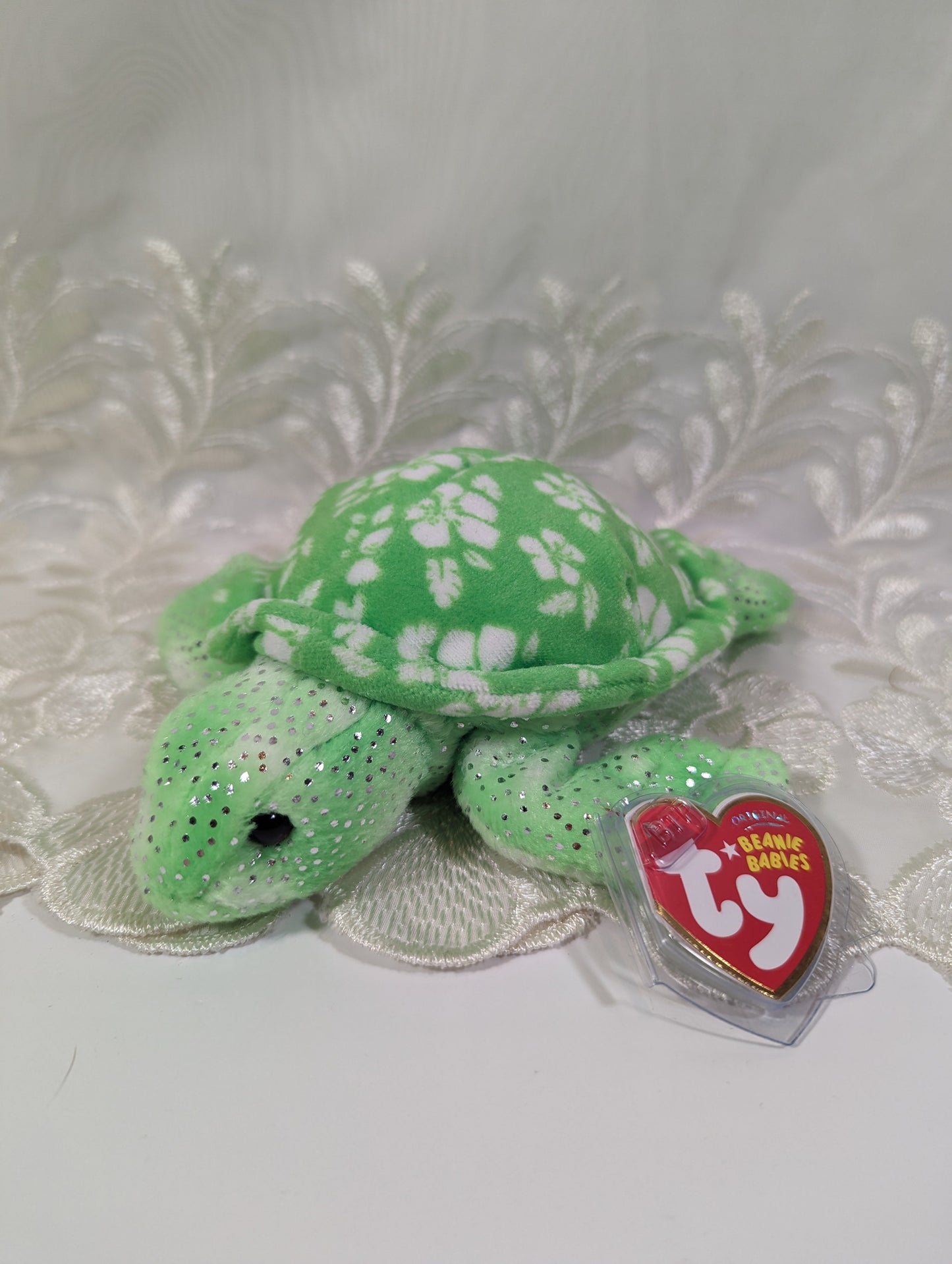 Ty Beanie Baby - Sunrise The Green Turtle (6in) - Vintage Beanies Canada