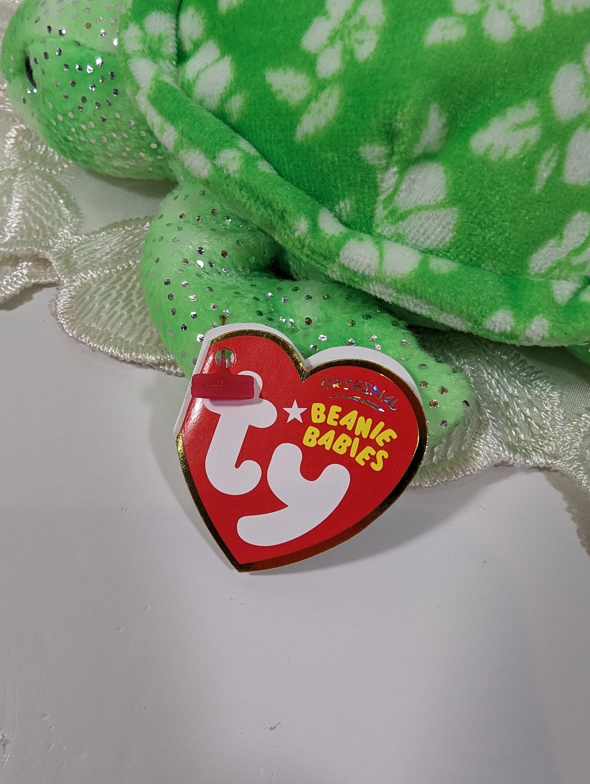 Ty Beanie Baby - Sunrise The Green Turtle (6in) - Vintage Beanies Canada