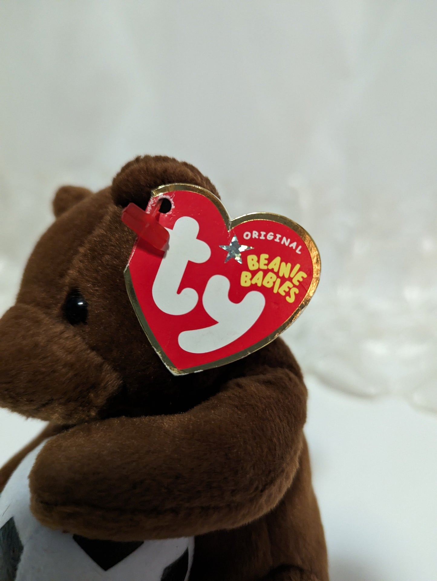 Ty Beanie Baby - Sweeper The Soccer Bear (6in) Near Mint - Vintage Beanies Canada