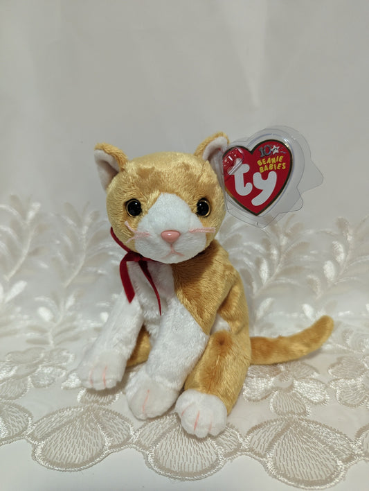 Ty Beanie Baby - Tangles The Orange Cat (7in) - Vintage Beanies Canada