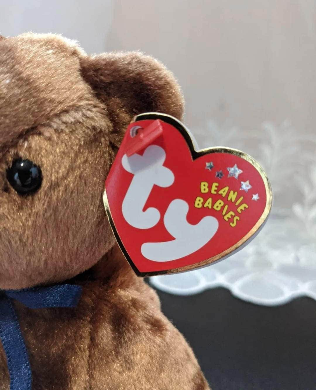 Ty Beanie Baby - TED-E The Brown Old Face Bear (8.5in) - Vintage Beanies Canada