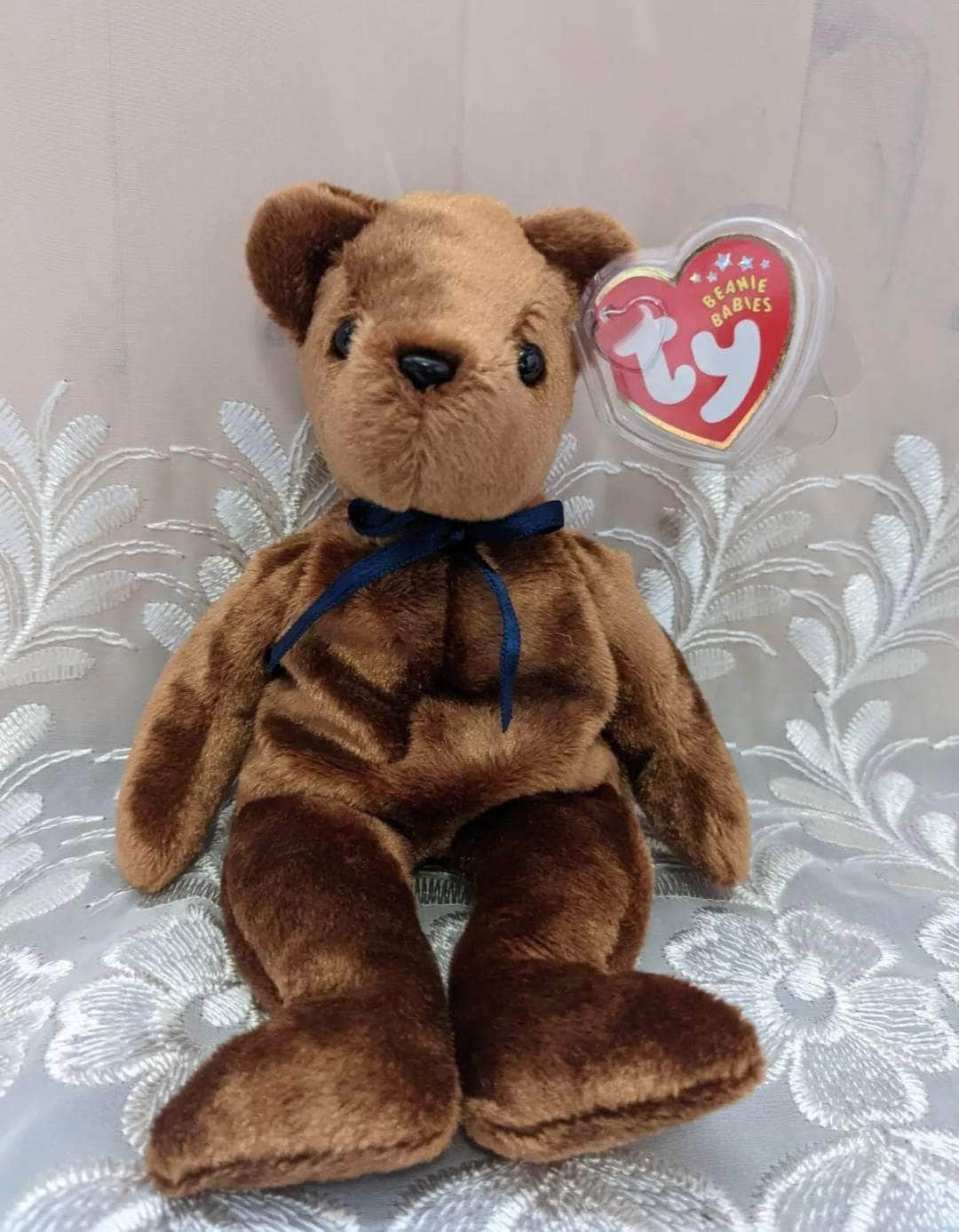 Ty Beanie Baby - TED-E The Brown Old Face Bear (8.5in) - Vintage Beanies Canada