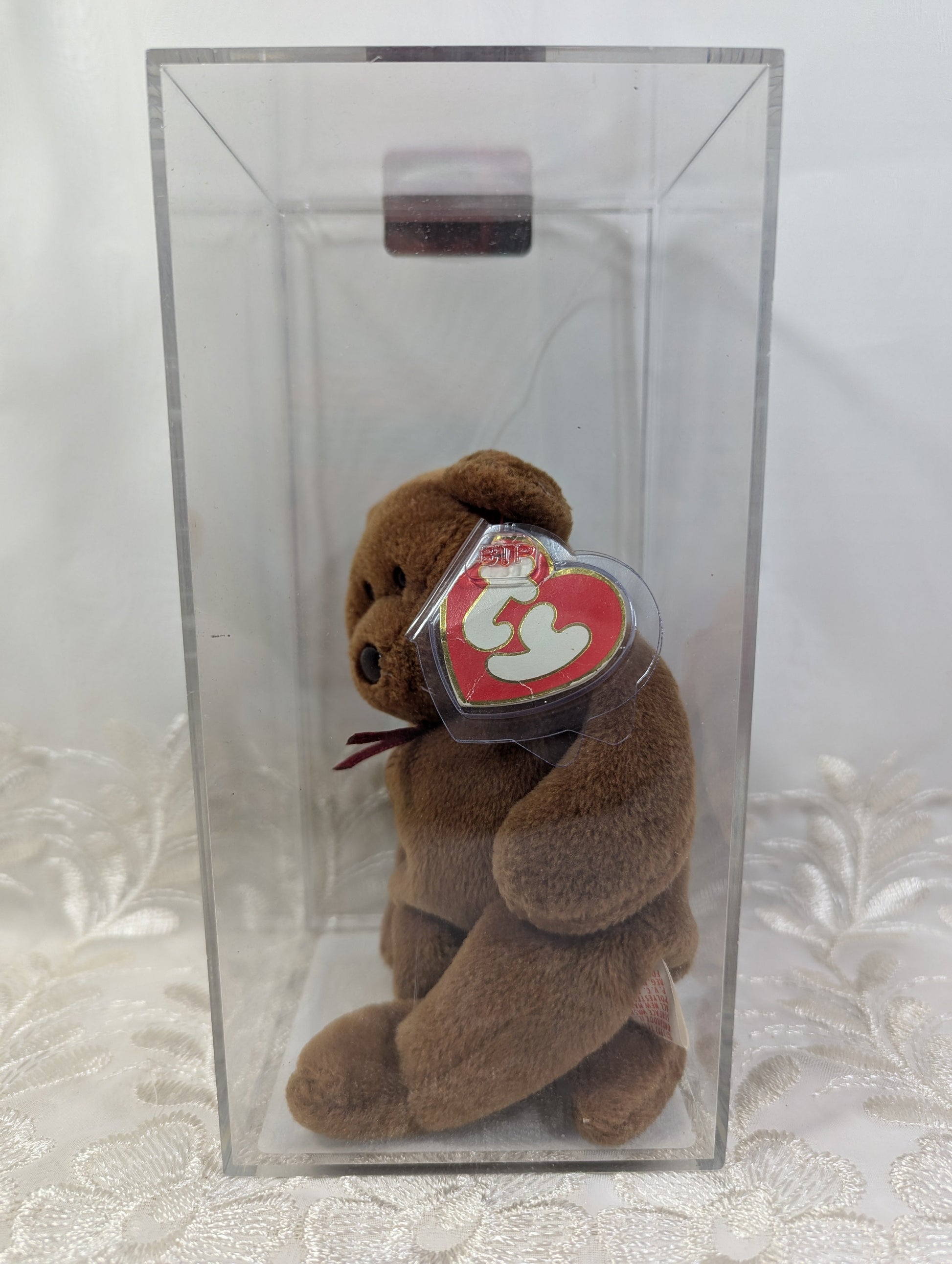 Ty Beanie Baby - Teddy the Brown Bear With New Face (8.5in) *Rare* 3rd Generation, Authenticated - Vintage Beanies Canada