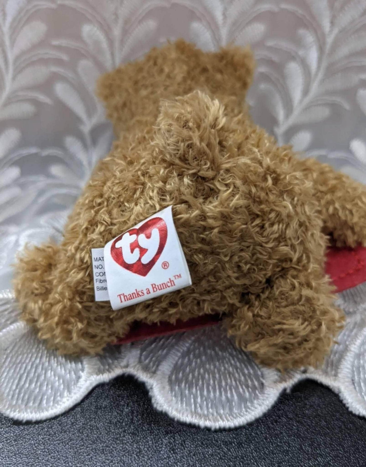 Ty Beanie Baby Thanks A Bunch Bear Greetings Collection (4.5 in) - Vintage Beanies Canada