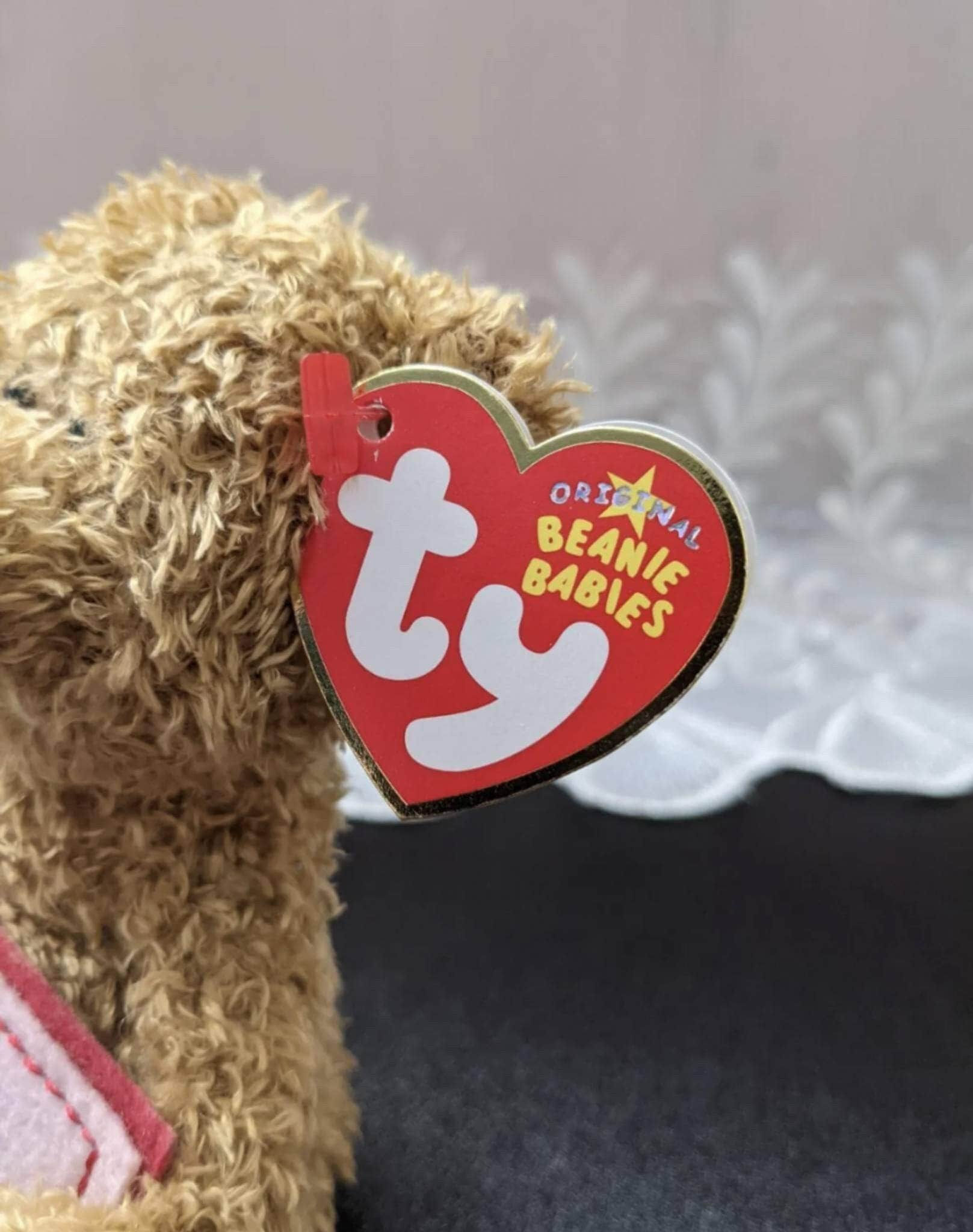 Ty Beanie Baby Thanks A Bunch Bear Greetings Collection (4.5 in) - Vintage Beanies Canada