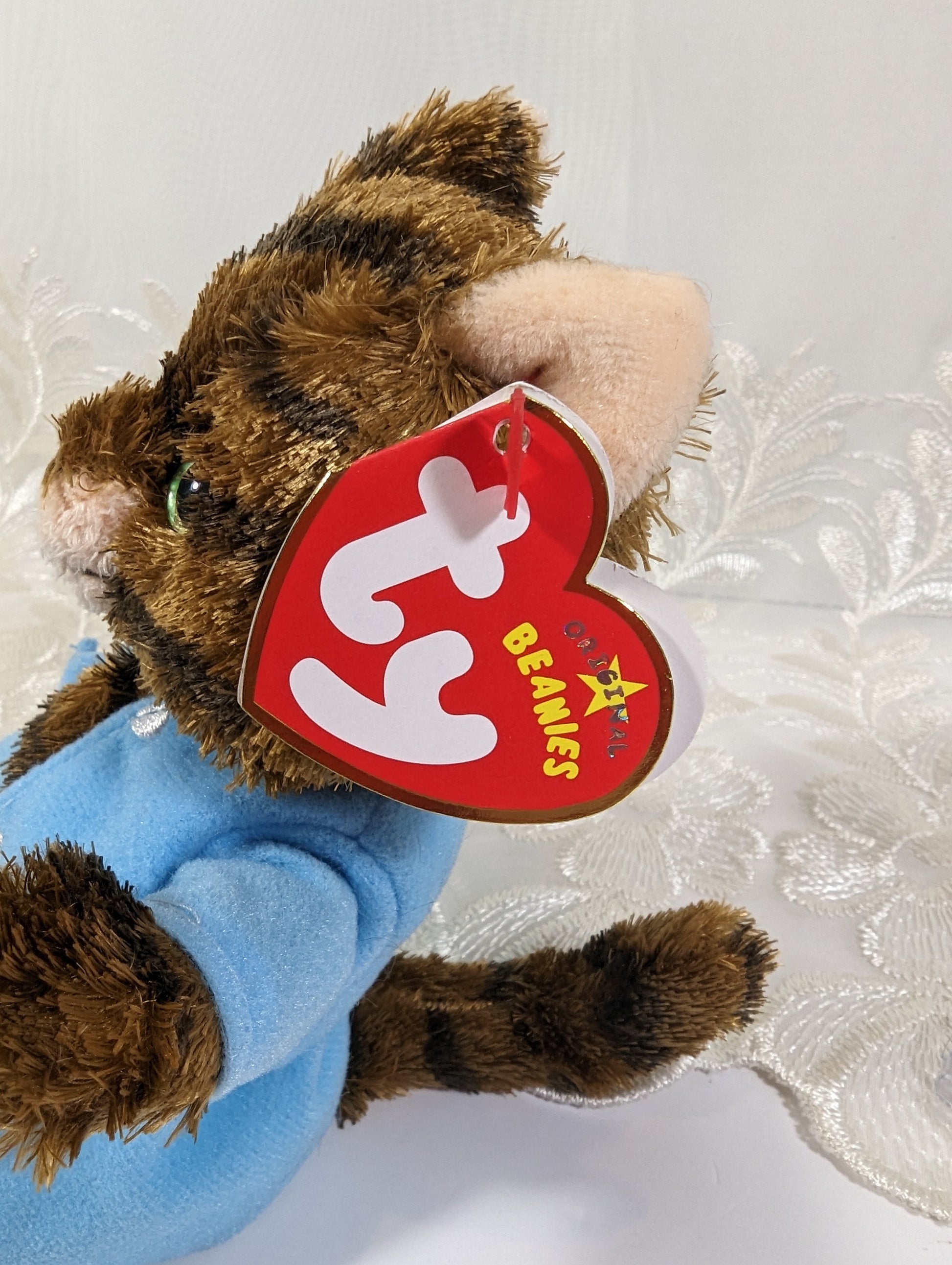 Ty Beanie Baby - The Tale of Tom Kitten - White Thread (6in) UK Exclusive. - Vintage Beanies Canada