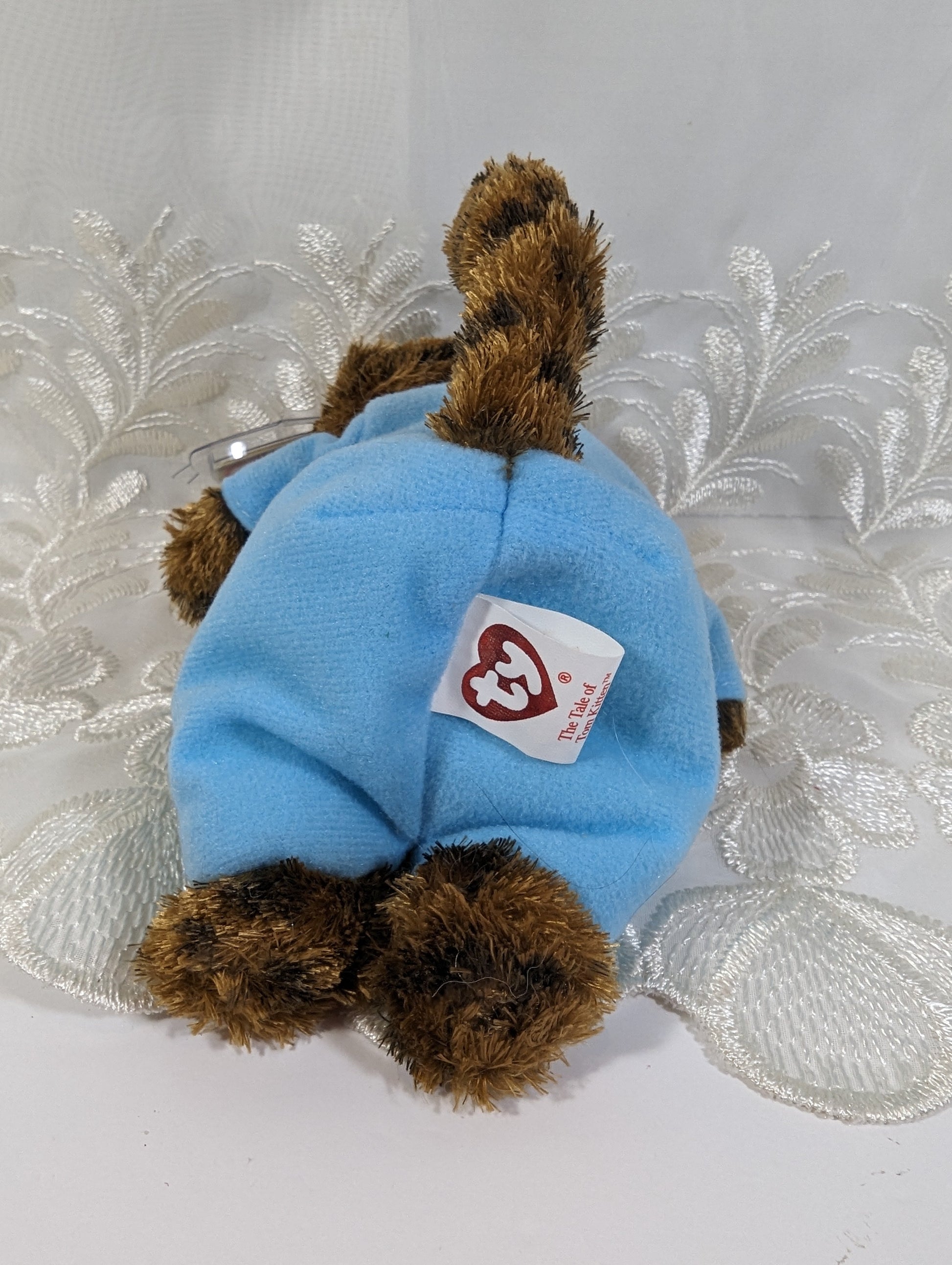 Ty Beanie Baby - The Tale of Tom Kitten - White Thread (6in) UK Exclusive. - Vintage Beanies Canada