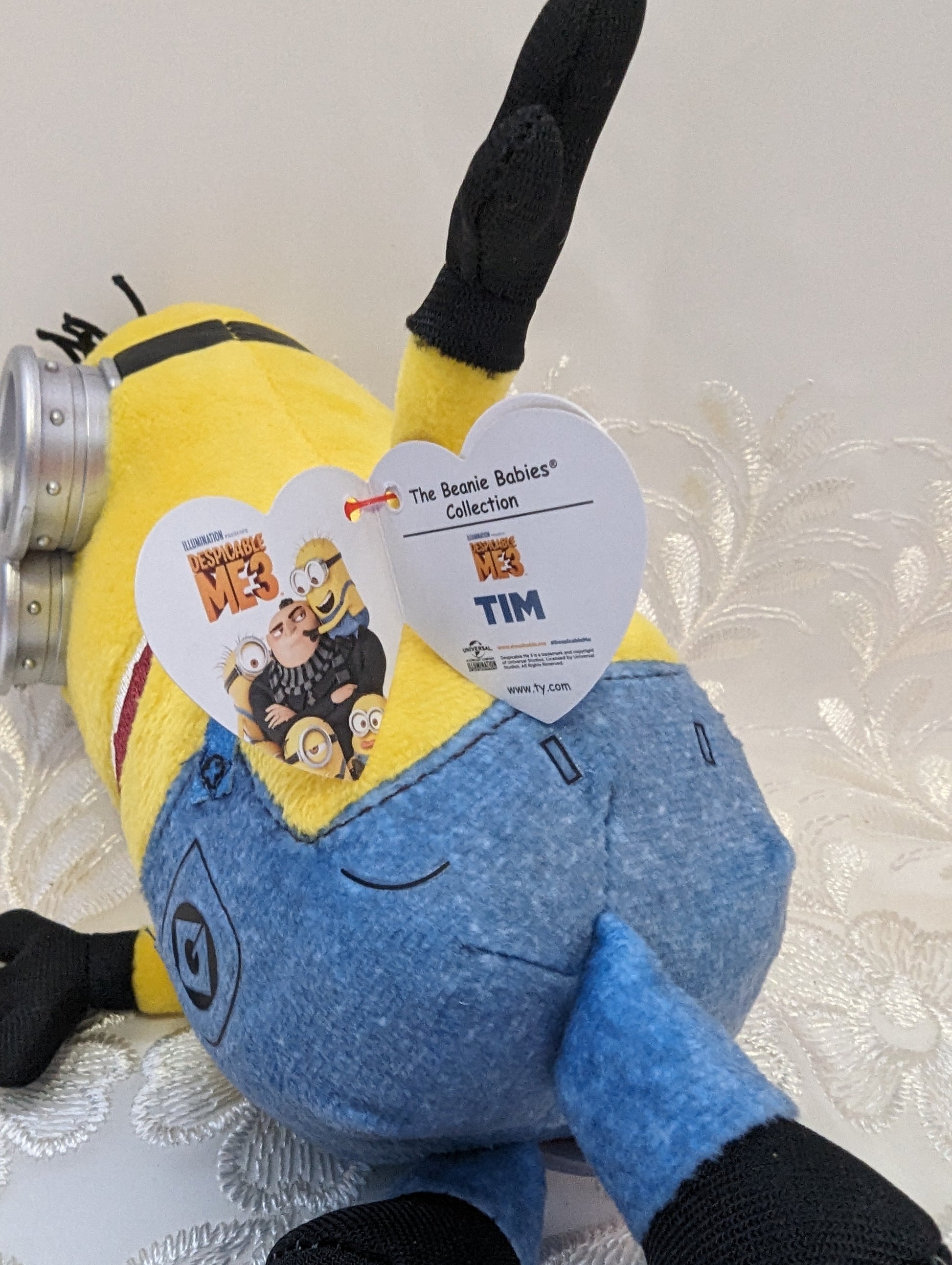 Ty Beanie Baby - Tim The Minion From Despicable Me (8in) - Vintage Beanies Canada