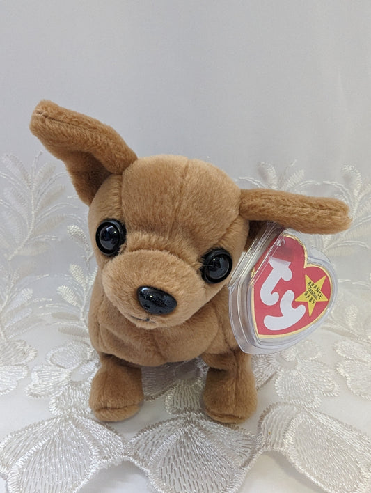 Ty Beanie Baby - Tiny The Brown Chihuahua Dog (6in) - Vintage Beanies Canada