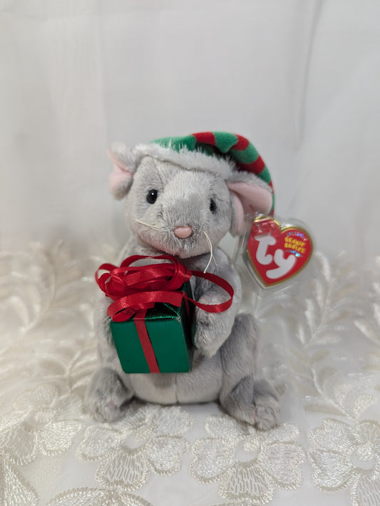 Ty Beanie Baby - Tiny Tim The Christmas Mouse (7in) Near Mint - Vintage Beanies Canada