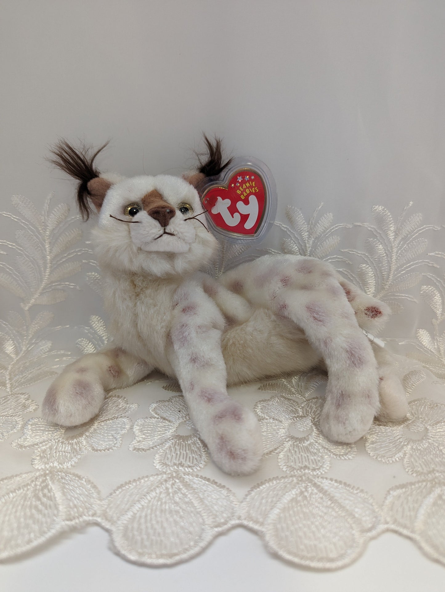 Ty Beanie Baby - Tracks The Lynx (8in) - Vintage Beanies Canada