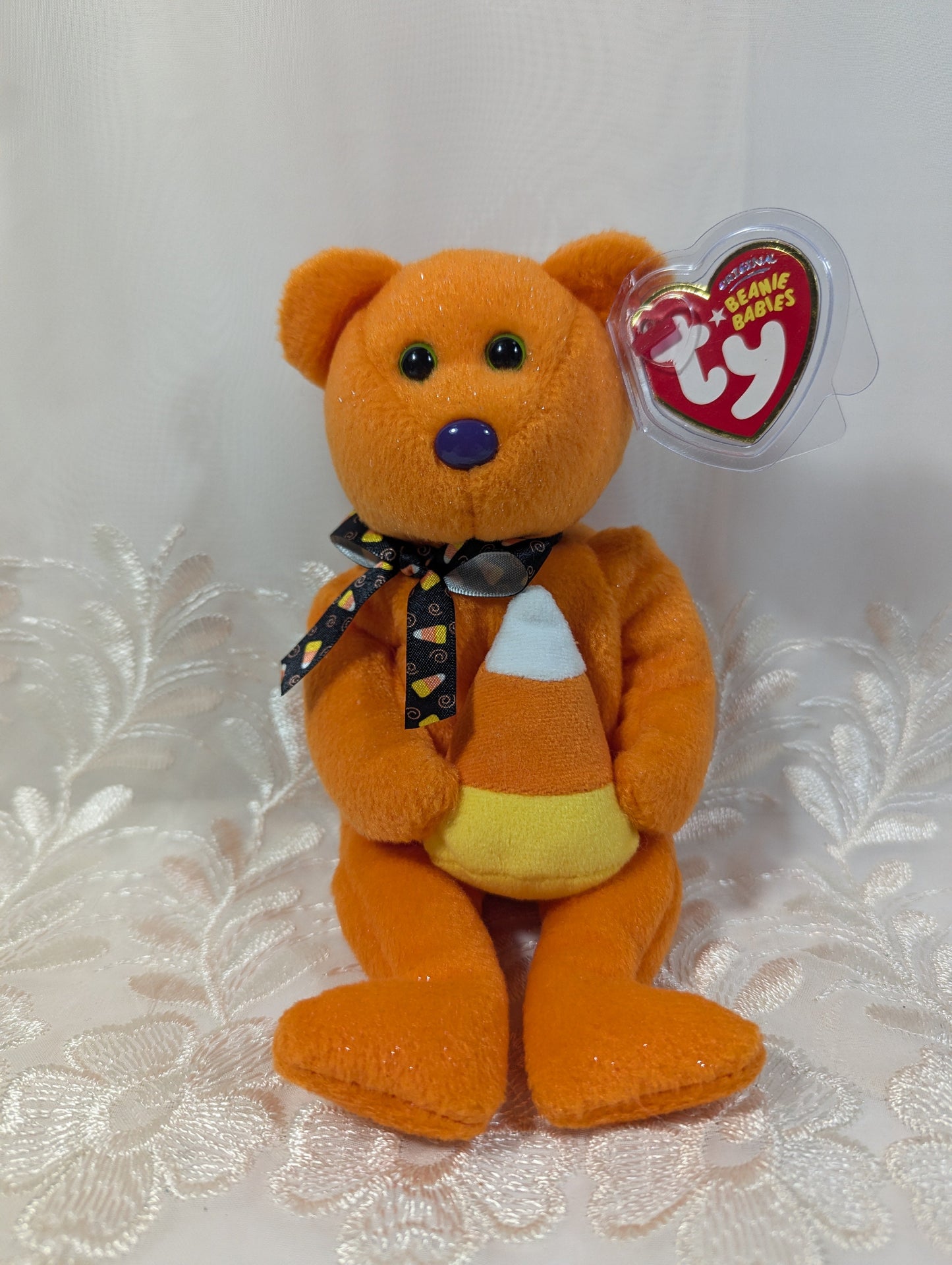 Ty Beanie Baby - Treator The Bear With Candy Corn (8.5 in) - Vintage Beanies Canada