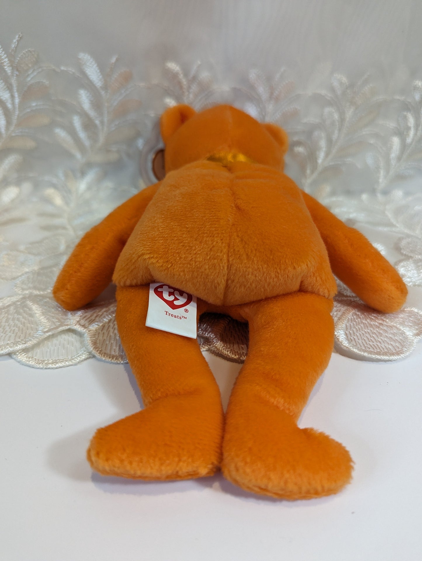 Ty Beanie Baby - Treats The Orange Halloween Bear (8.5in) - Vintage Beanies Canada