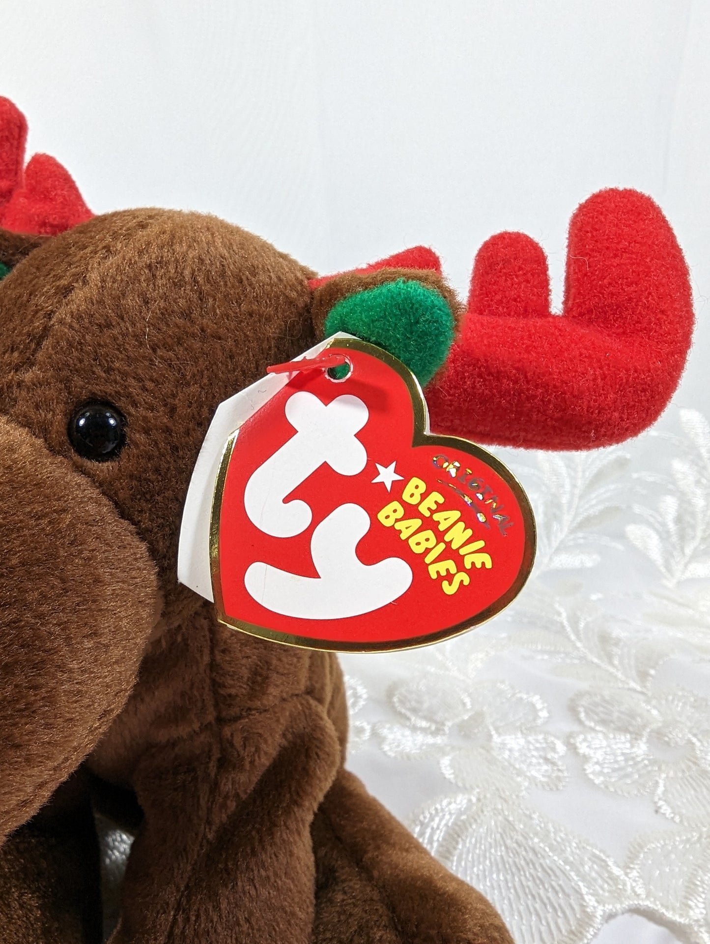 Ty Beanie Baby - Trimmings the Moose (6in) - Vintage Beanies Canada