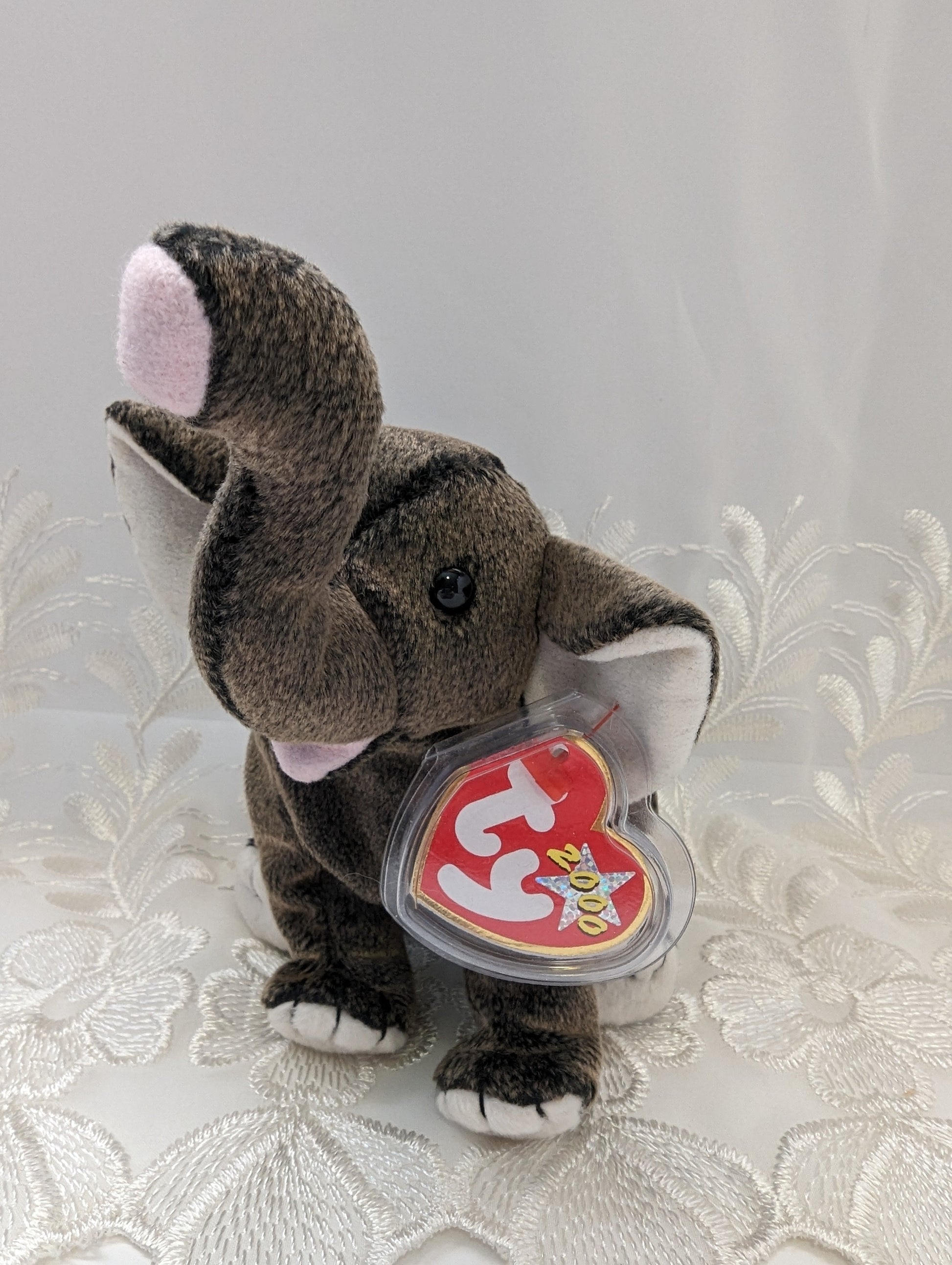 Ty Beanie Baby - Trumpet The Elephant (8in) - Vintage Beanies Canada