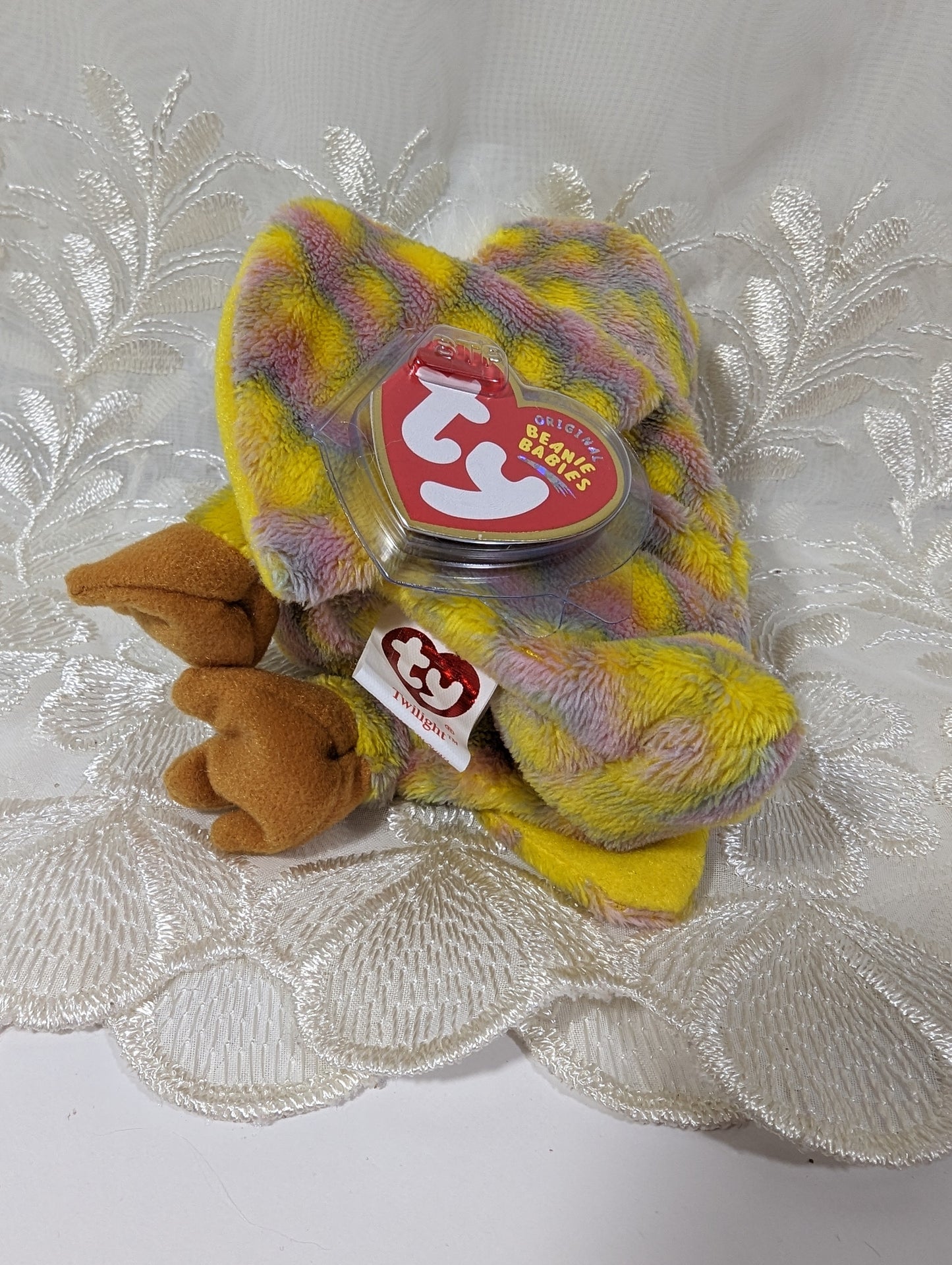 Ty Beanie Baby - Twilight The Yellow Owl (6in) - Vintage Beanies Canada