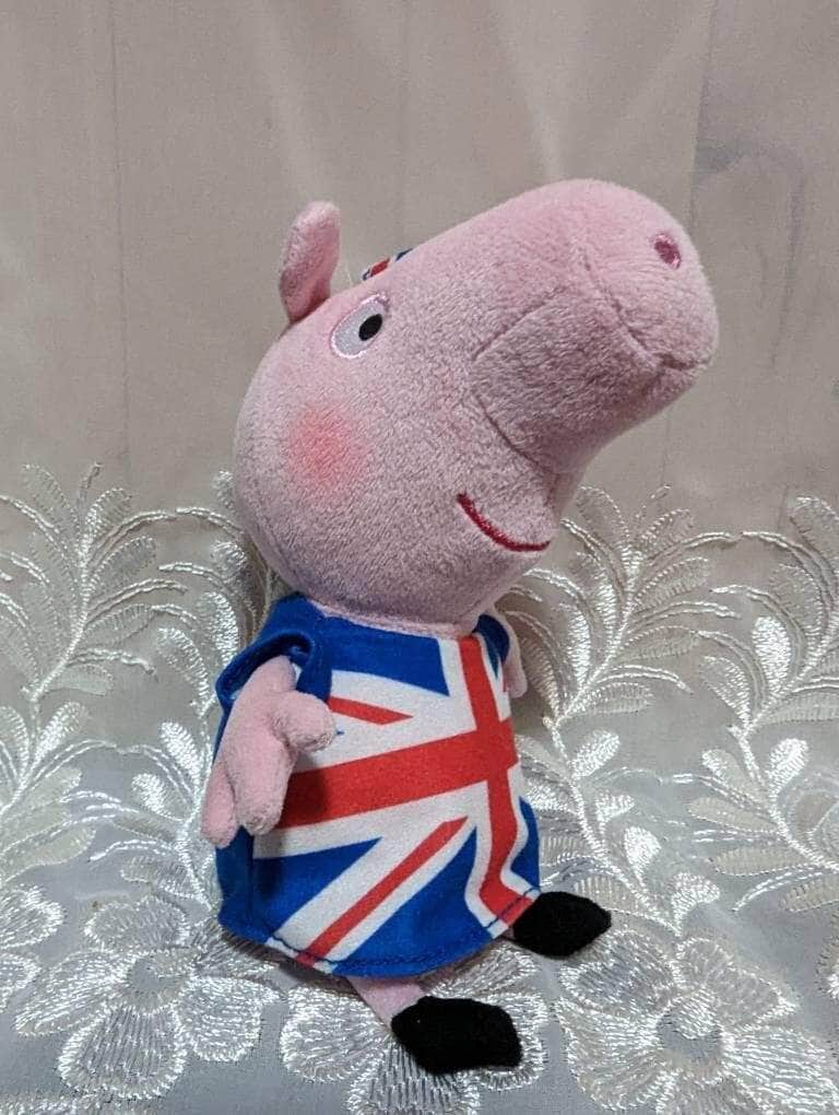 Ty Beanie Baby - Union Jack Peppa Pig (8in) No Hang Tag - Vintage Beanies Canada