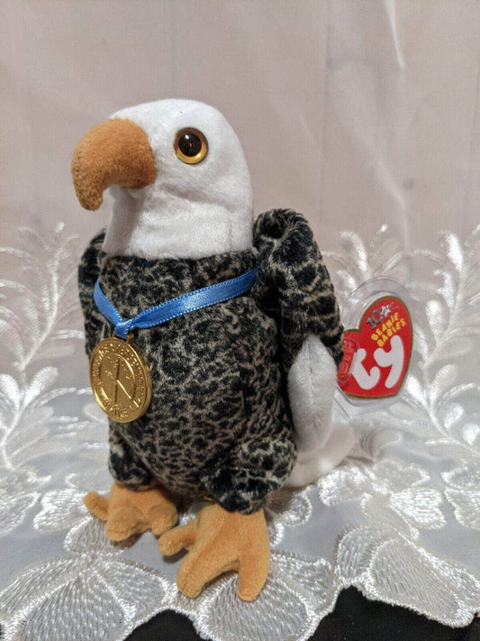 Ty Beanie Baby - Valor The Eagle (6in) - Vintage Beanies Canada