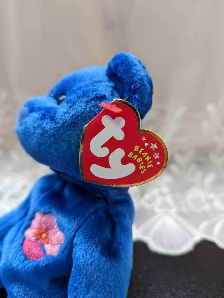 Ty Beanie Baby - Vanda The Blue Bear - Singapore Exclusive Asia-Pacific (8.5in) - Vintage Beanies Canada