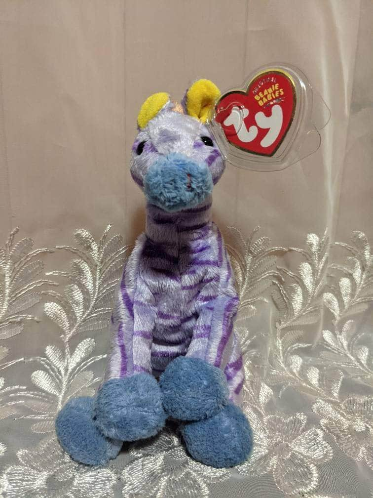 Ty Beanie Baby - Vegas The Purple Zebra (6.5in) - Vintage Beanies Canada