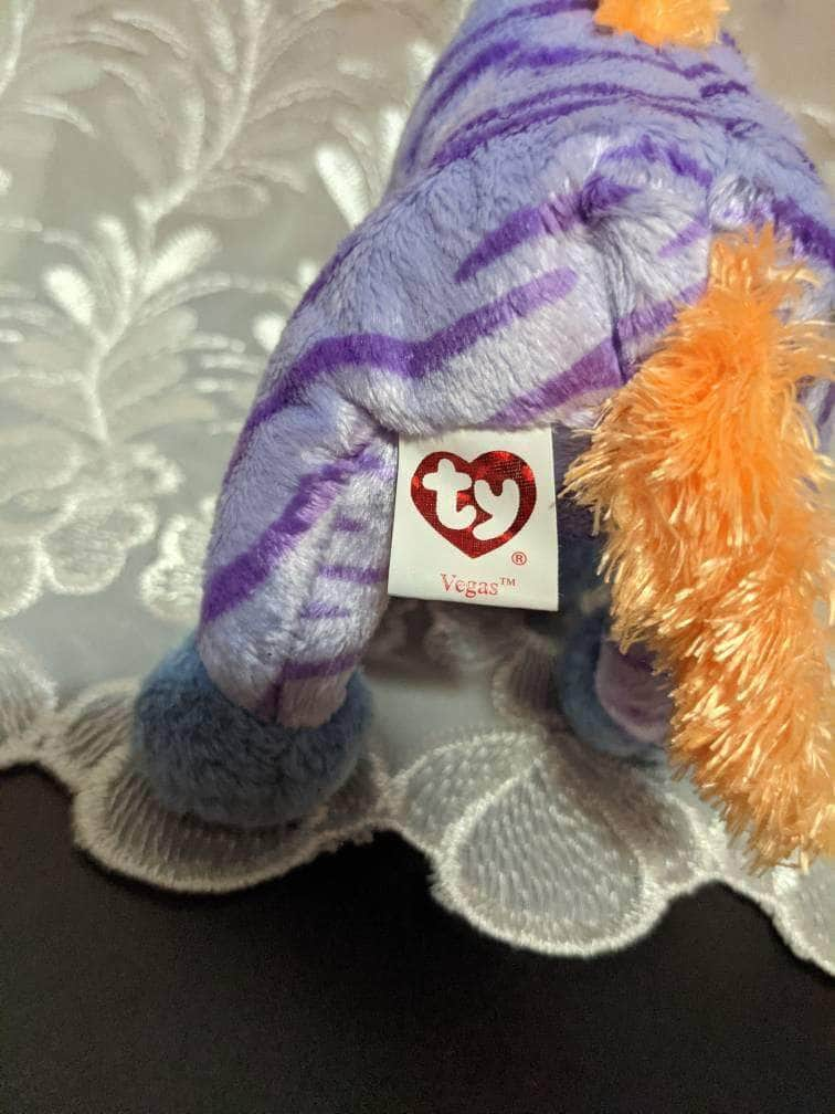 Ty Beanie Baby - Vegas The Purple Zebra (6.5in) - Vintage Beanies Canada