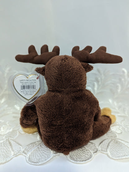 Ty Beanie Baby - Villager The Brown Canadian Moose (9in) - Vintage Beanies Canada