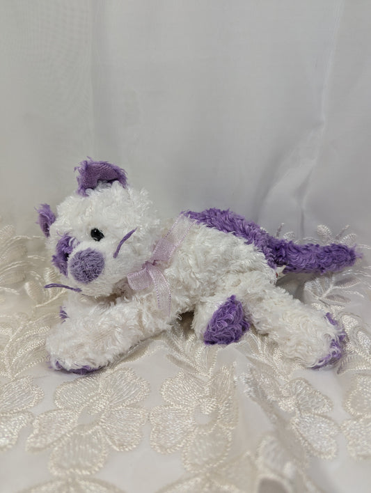 Ty Beanie Baby - Violetta the White and Purple Cat (6 in) No tag - Vintage Beanies Canada