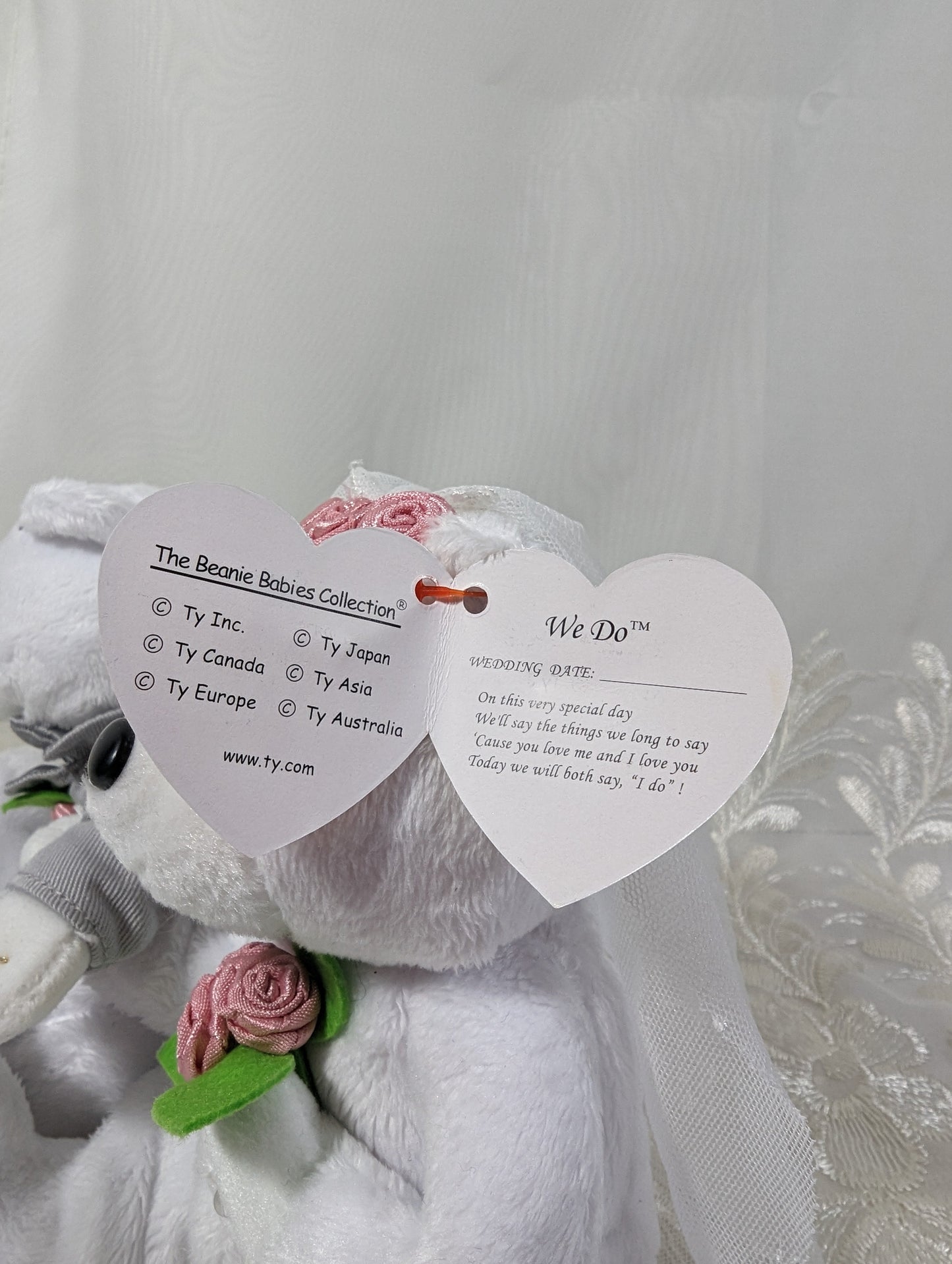 Ty Beanie Baby - We Do The Bride And Groom Teddy Bears (6in) - Vintage Beanies Canada