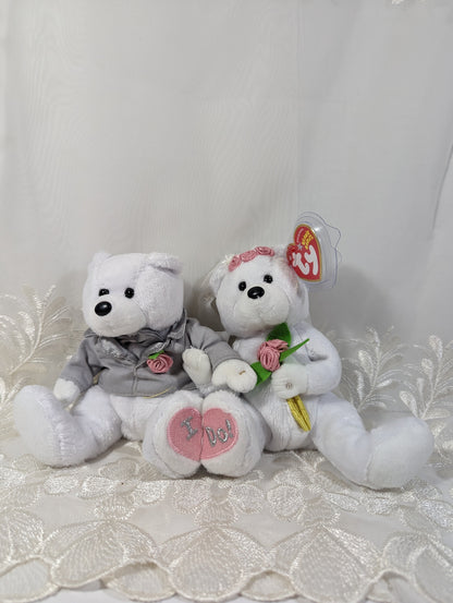 Ty Beanie Baby - We Do The Bride And Groom Teddy Bears (6in) - Vintage Beanies Canada