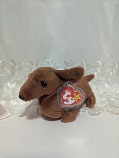 Ty Beanie Baby - Weenie The Dog (8in) - Vintage Beanies Canada