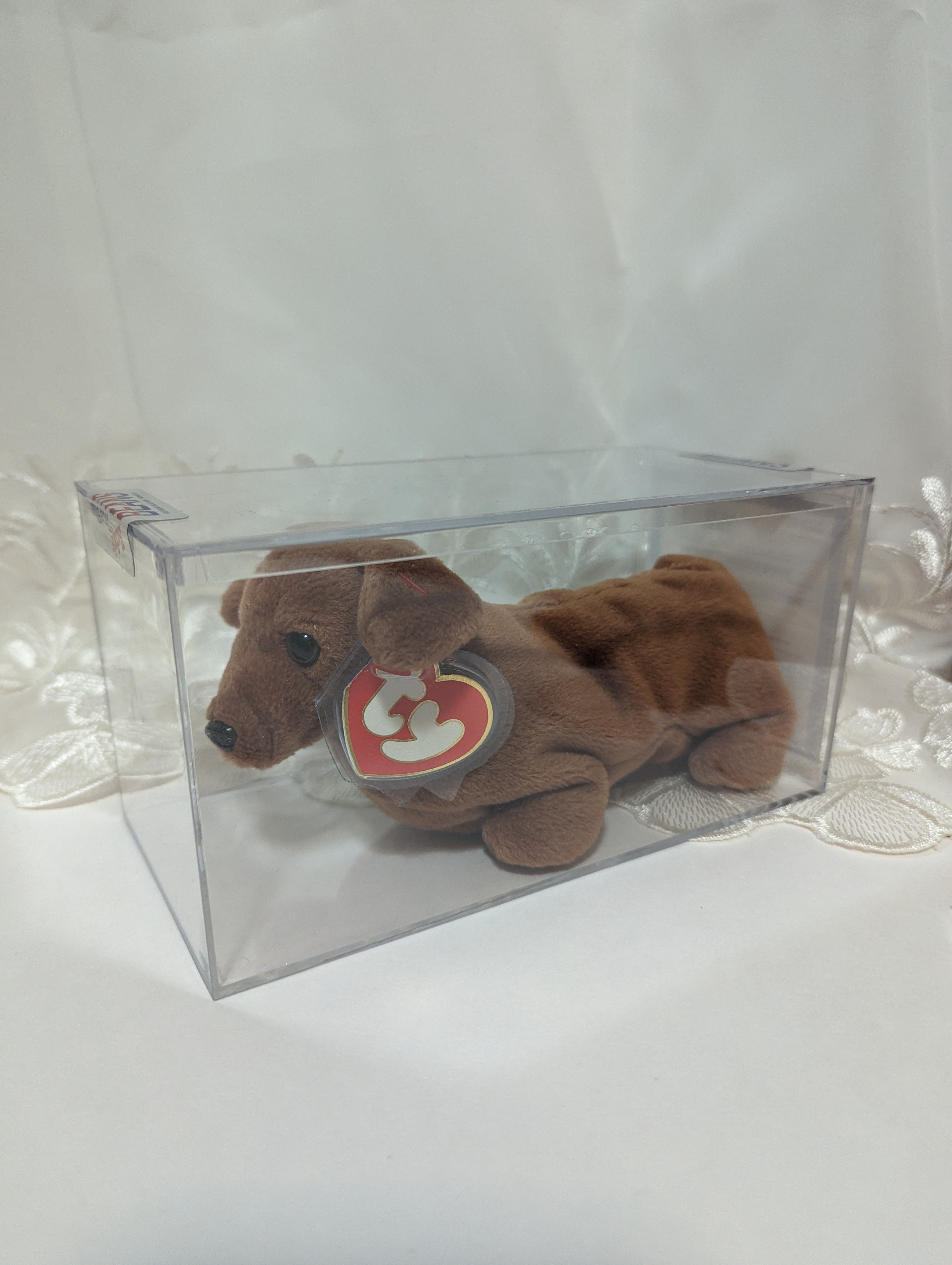 Ty Beanie Baby Weenie The Dog Authenticated Third Gen Rare Vintage Beanies Canada