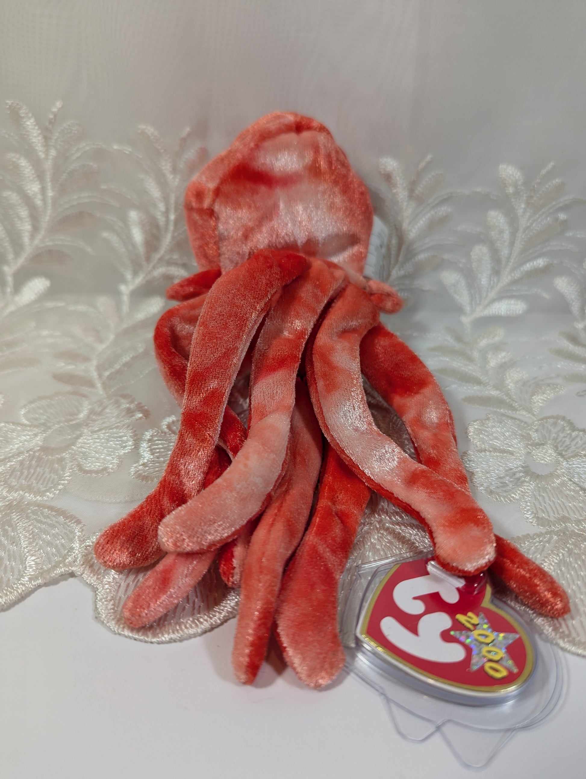 TY Beanie Baby - Wiggly The Orange Squid (8.5in) - Vintage Beanies Canada