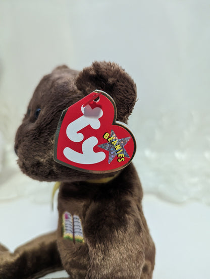 Ty Beanie Baby - William The Bear (8.5in) Open Book - Vintage Beanies Canada