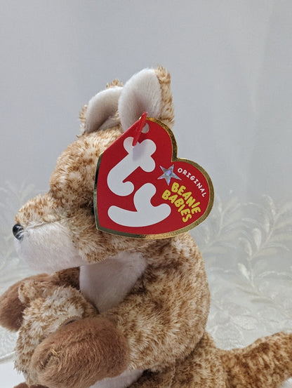 Ty Beanie Baby - Willoughby The Kangaroo (7in) - Vintage Beanies Canada