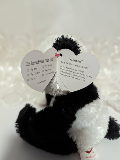 Ty Beanie Baby - Wonton The Panda Bear (5in) - Vintage Beanies Canada