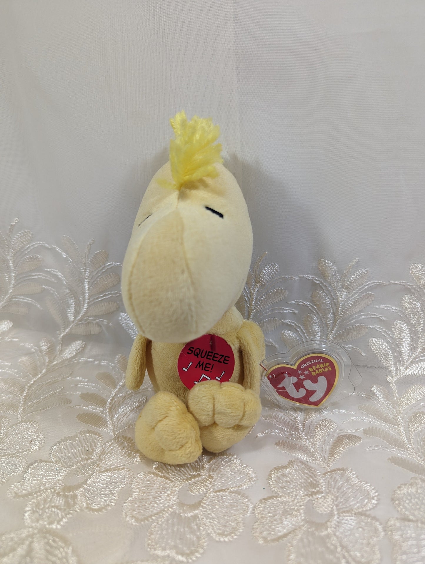 Ty Beanie Baby - Woodstock the Yellow Bird from Peanuts (6 in) No sound - Vintage Beanies Canada
