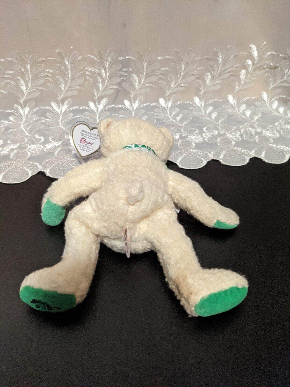 Ty Beanie Baby - Woolins The St Patrick's Day Bear (8.5in) - Vintage Beanies Canada
