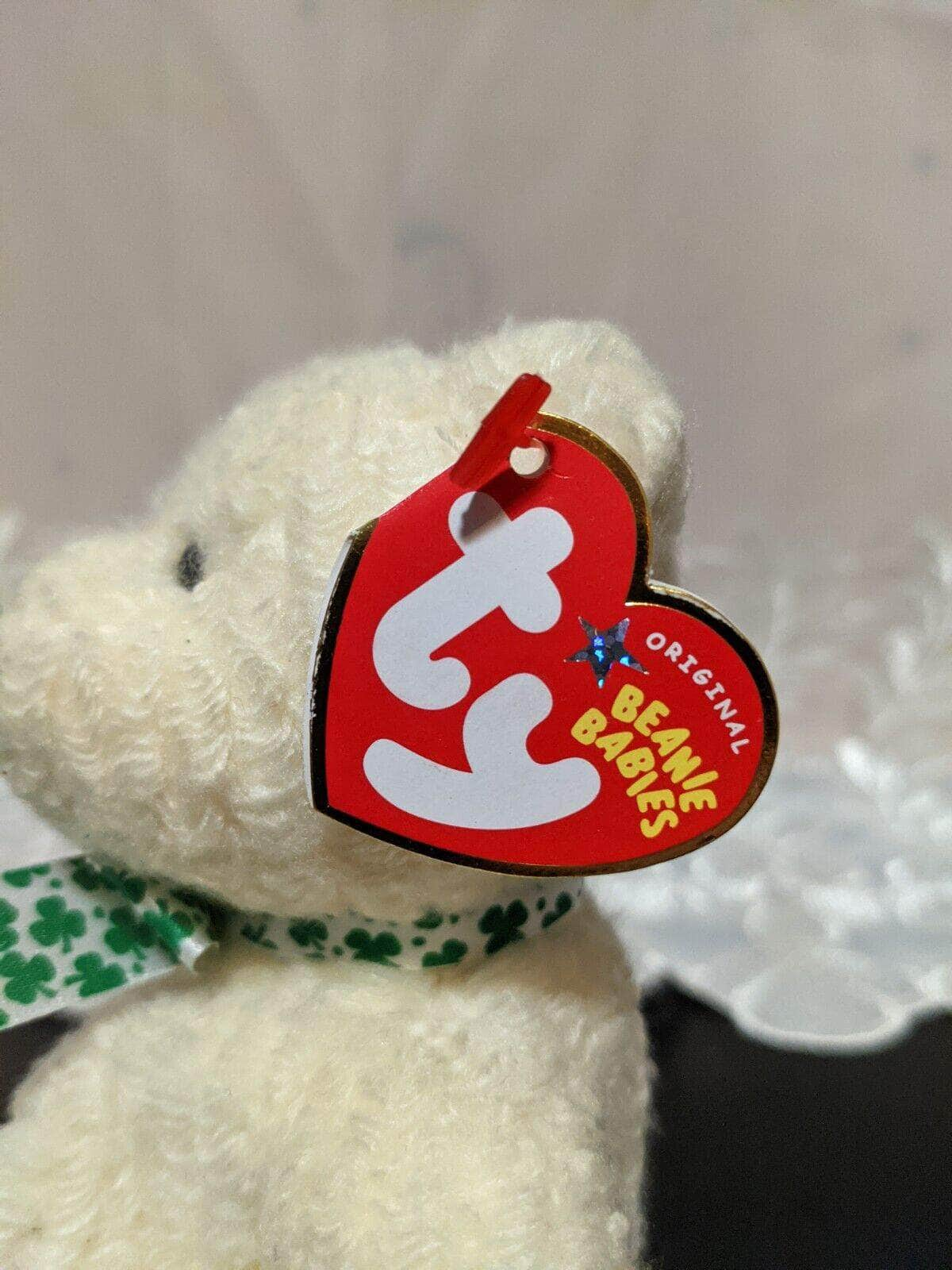 Ty Beanie Baby - Woolins The St Patrick's Day Bear (8.5in) - Vintage Beanies Canada