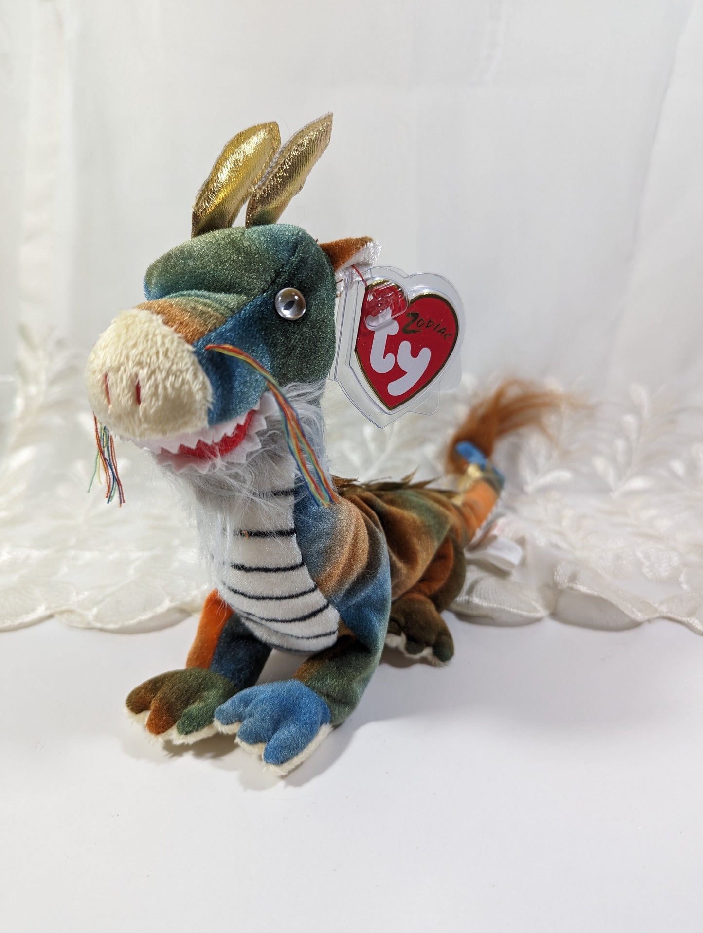 Ty Beanie Baby - Zodiac Dragon (10.5in) Near Mint Tag - Vintage Beanies Canada