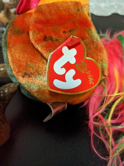 Ty Beanie Baby - Zodiac Rooster 2000 (6in) - Vintage Beanies Canada