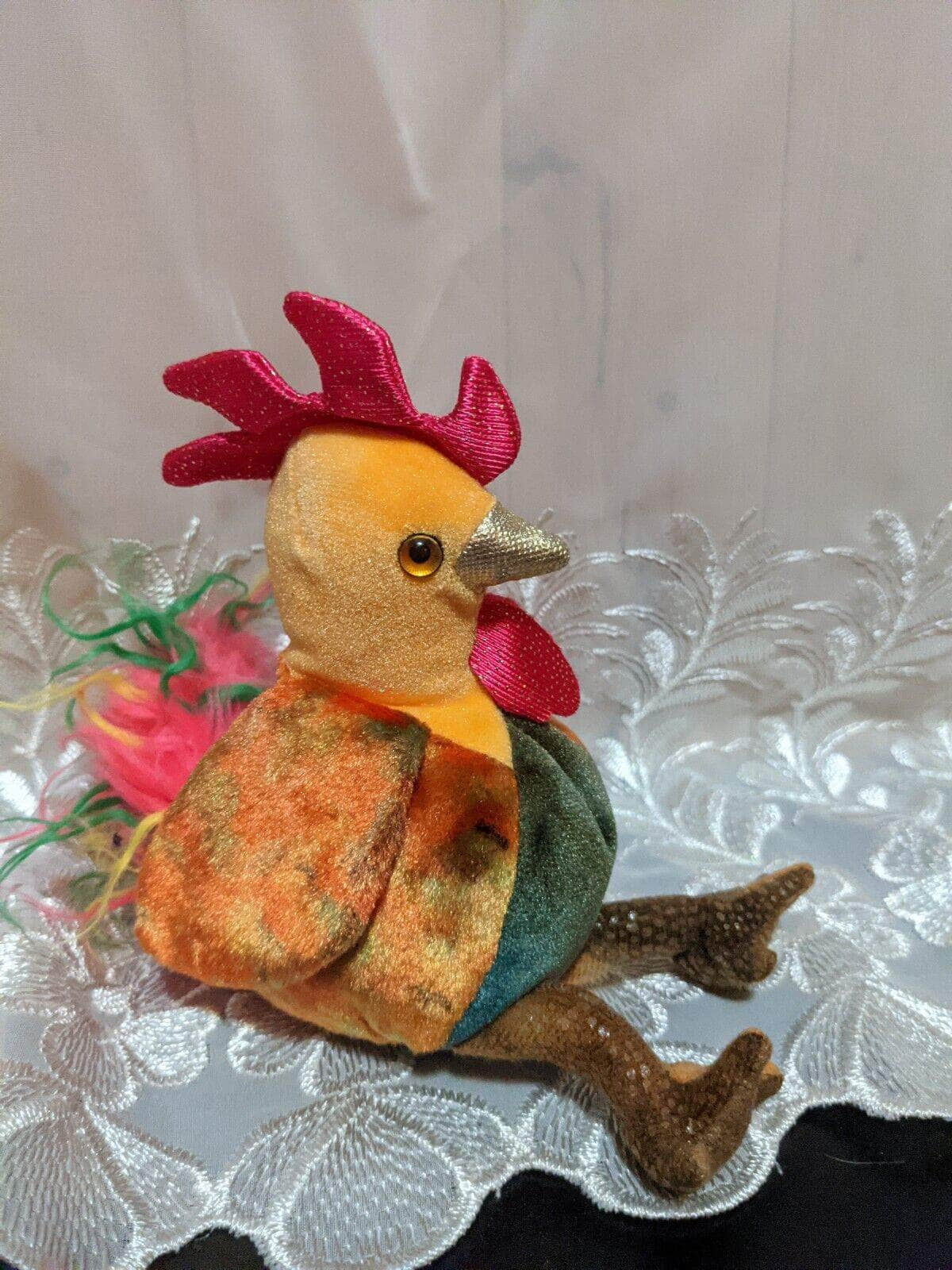 Ty Beanie Baby - Zodiac Rooster 2000 (6in) - Vintage Beanies Canada