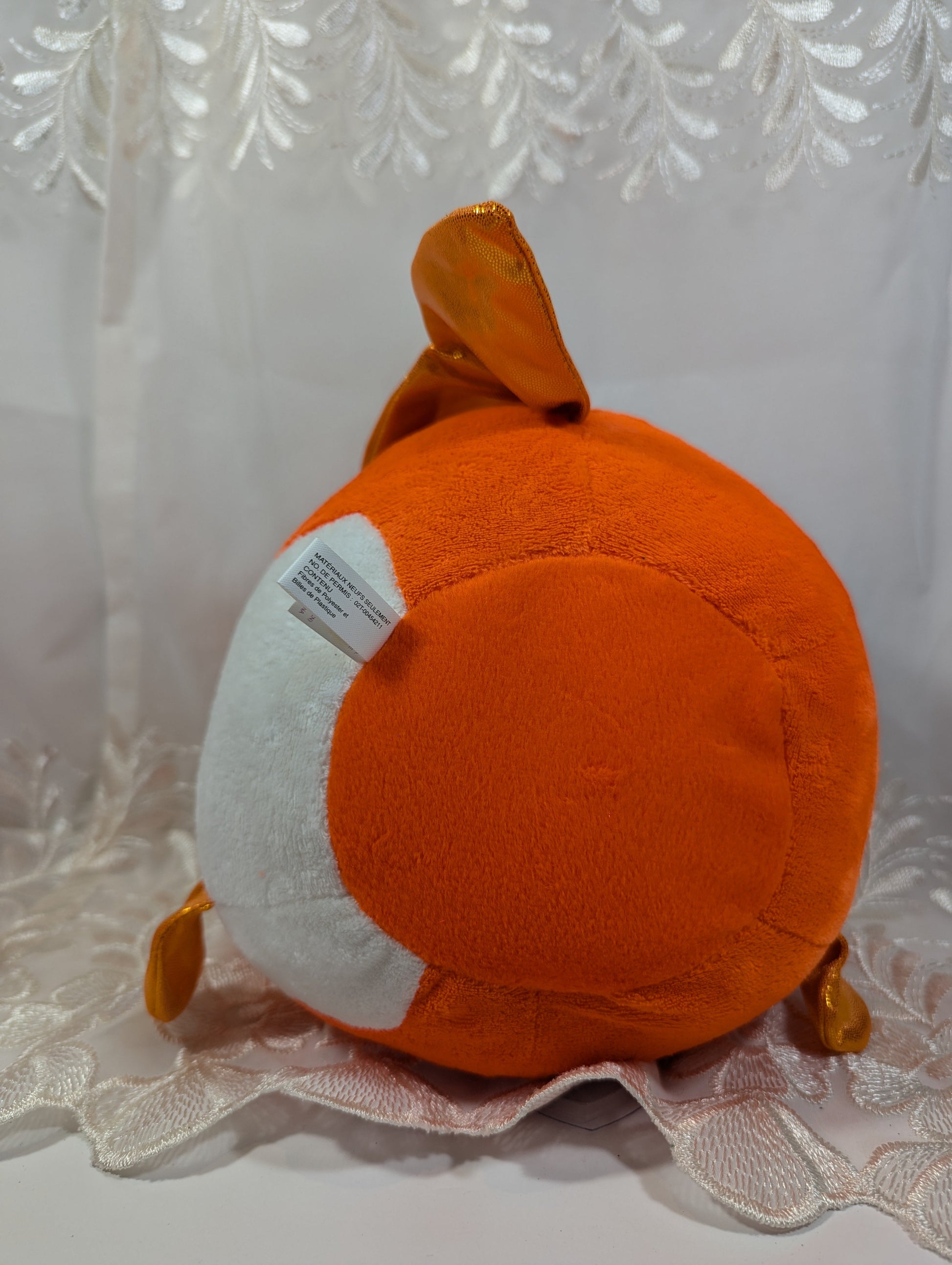 Ty Beanie Ballz - Bubbles The Orange Fish (8in) - Vintage Beanies Canada