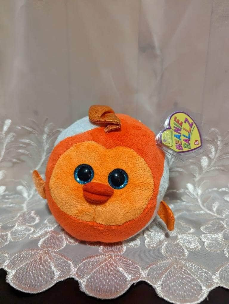 Ty Beanie Ballz - Bubbles The Orange Fish - Near Mint (5in) - Vintage Beanies Canada