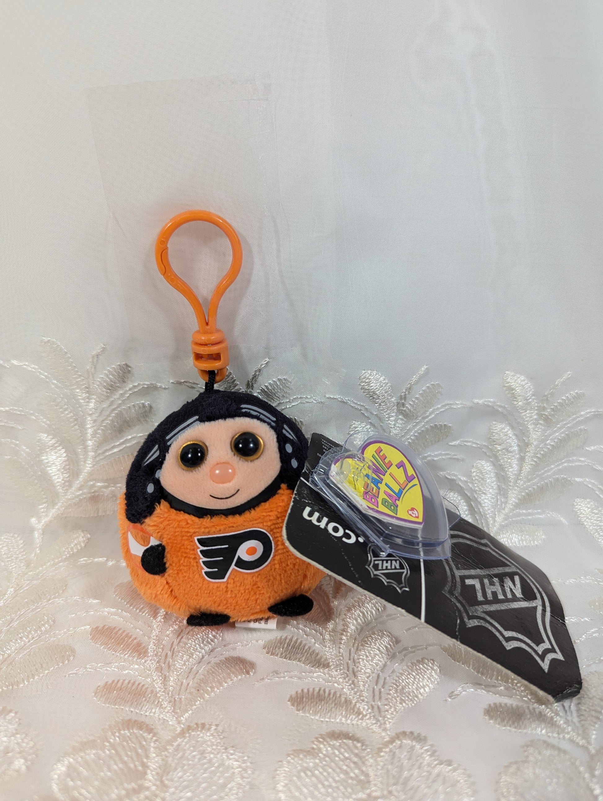 Ty Beanie Ballz Clip - Philadelphia Flyers (3 in) Non - mint Tag - Vintage Beanies Canada