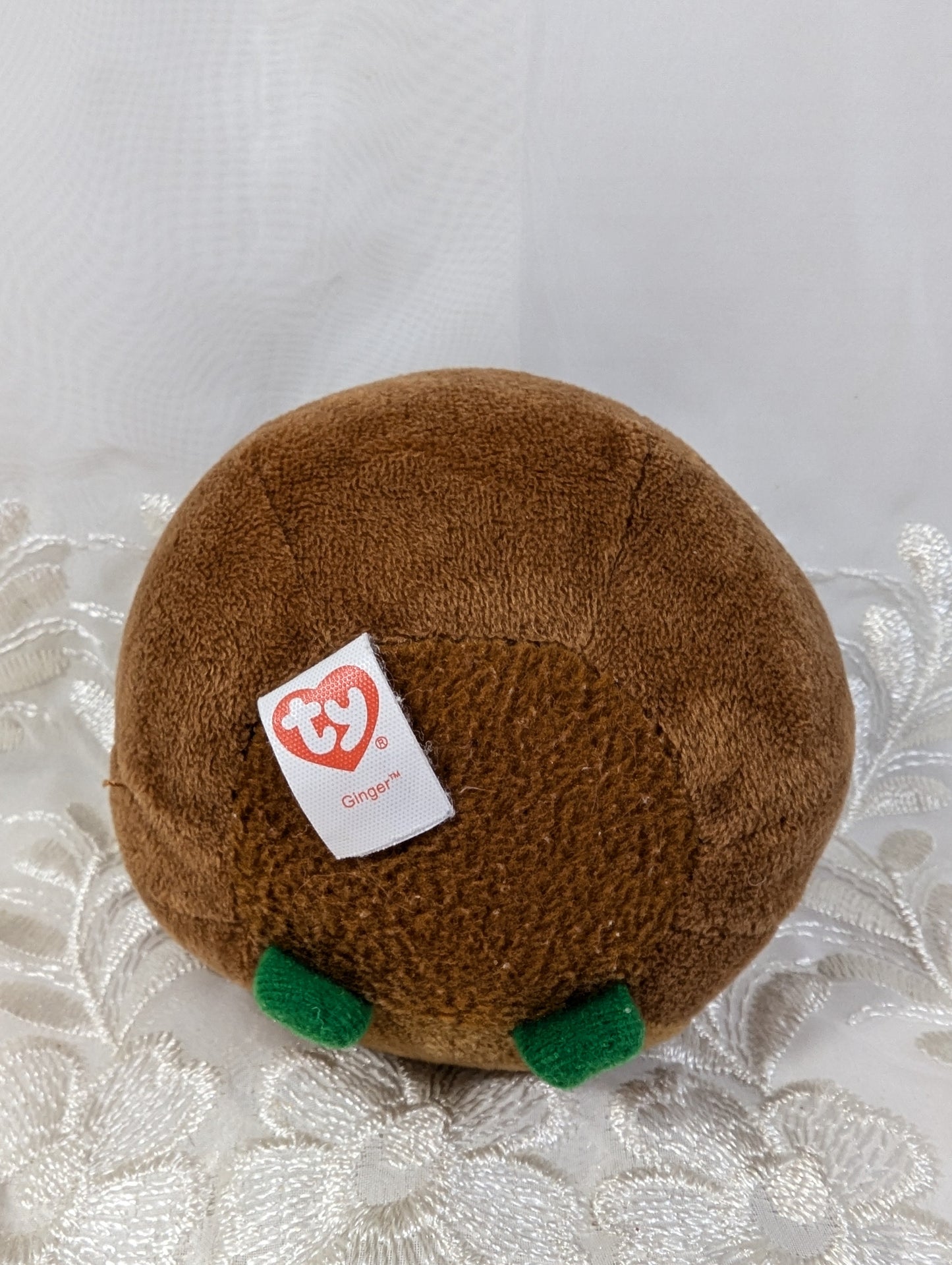 Ty Beanie Ballz - Ginger the Gingerbread Ball (4 in) No Tag - Vintage Beanies Canada