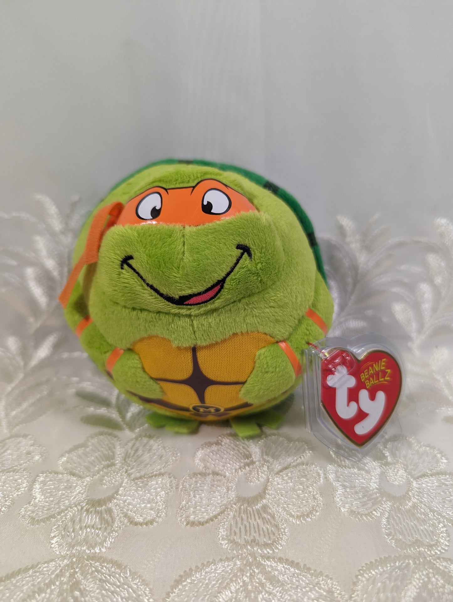 Ty Beanie Ballz - Michelangelo The Teenage Mutant Ninja Turtle (5in) Near Mint Tag - Vintage Beanies Canada