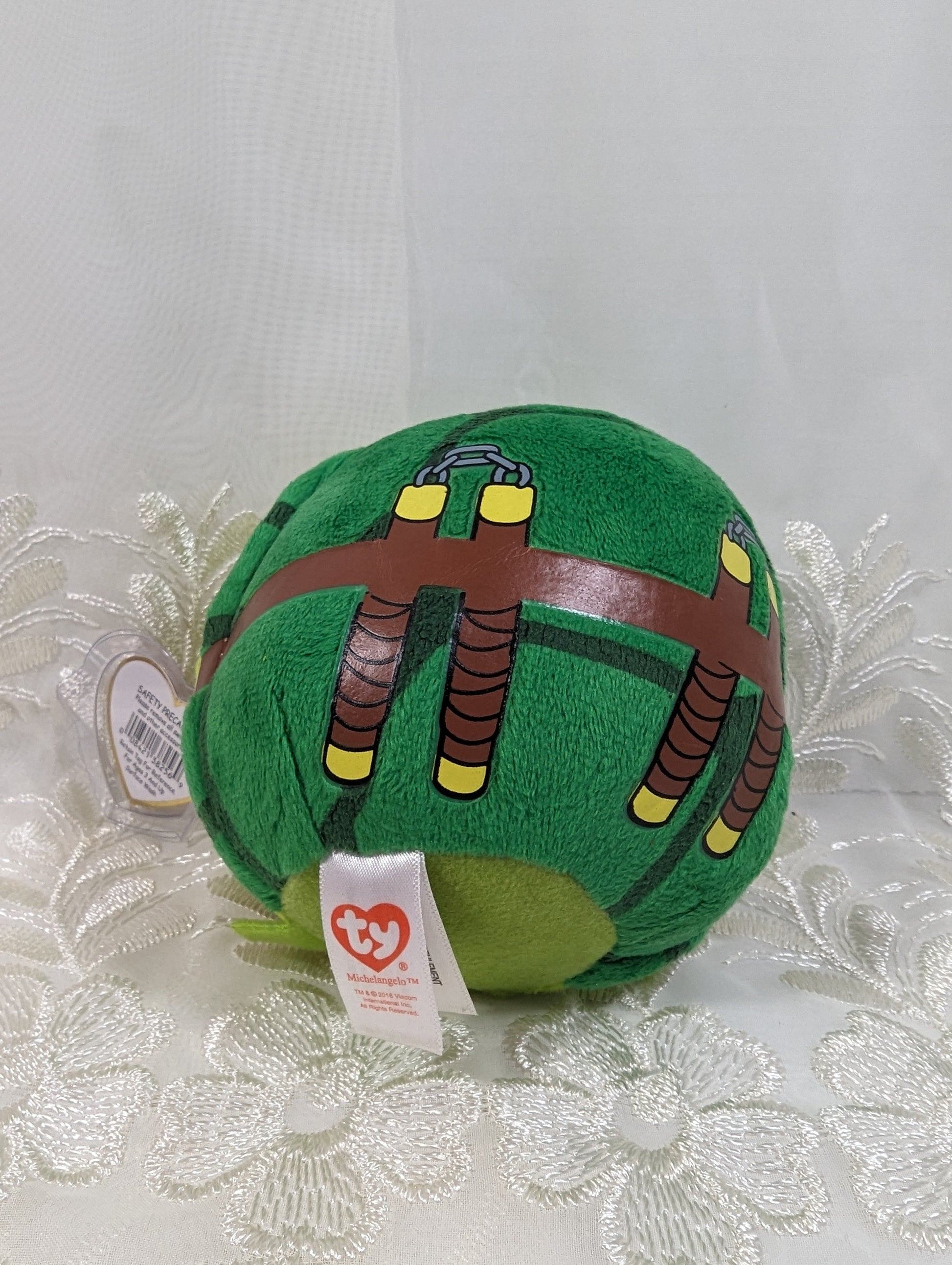 Ty Beanie Ballz - Michelangelo The Teenage Mutant Ninja Turtle (5in) Near Mint Tag - Vintage Beanies Canada