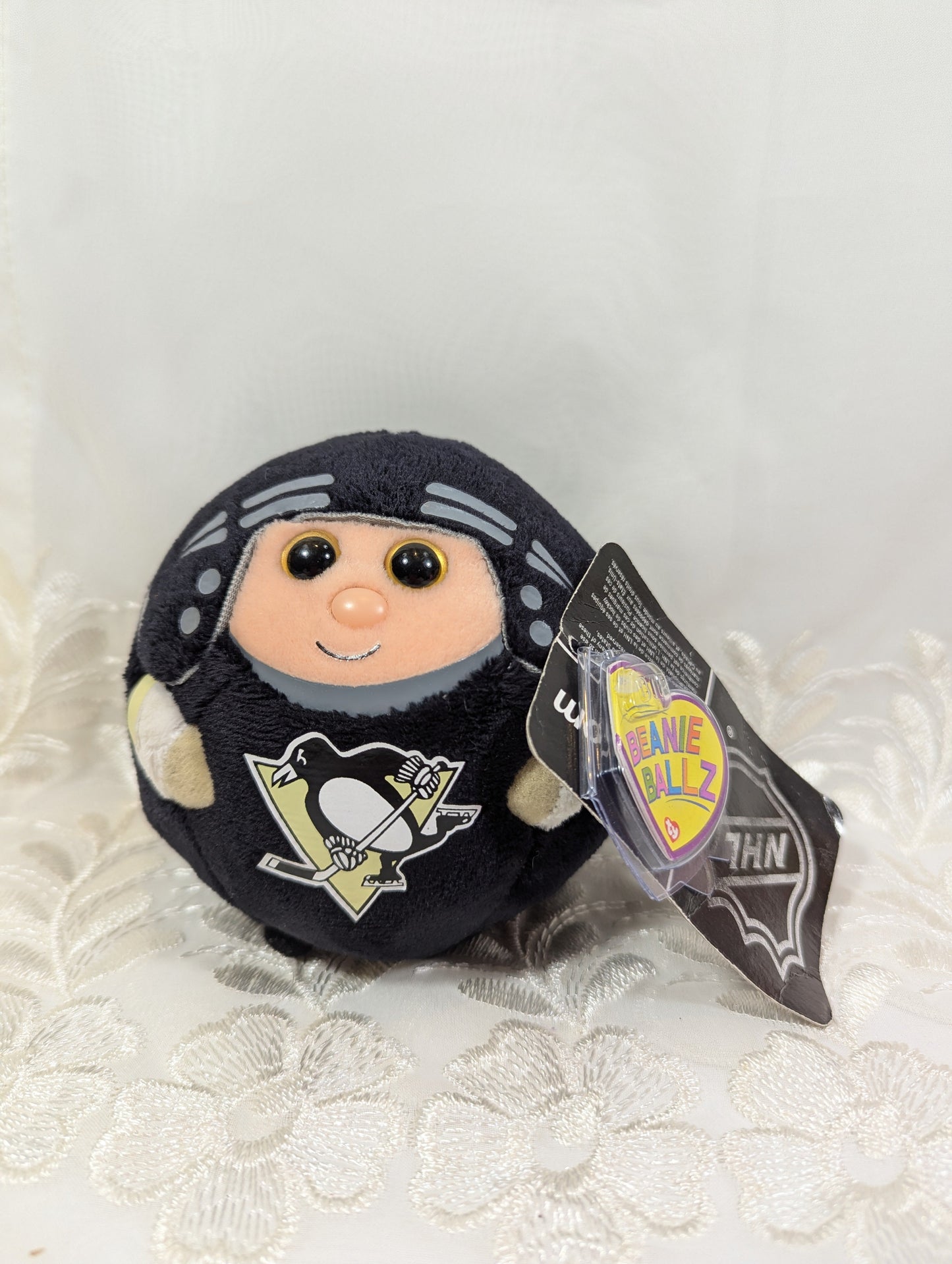 Ty Beanie Ballz - Pittsburgh Penguins The NHL Hockey Team Ball (5in) - Vintage Beanies Canada