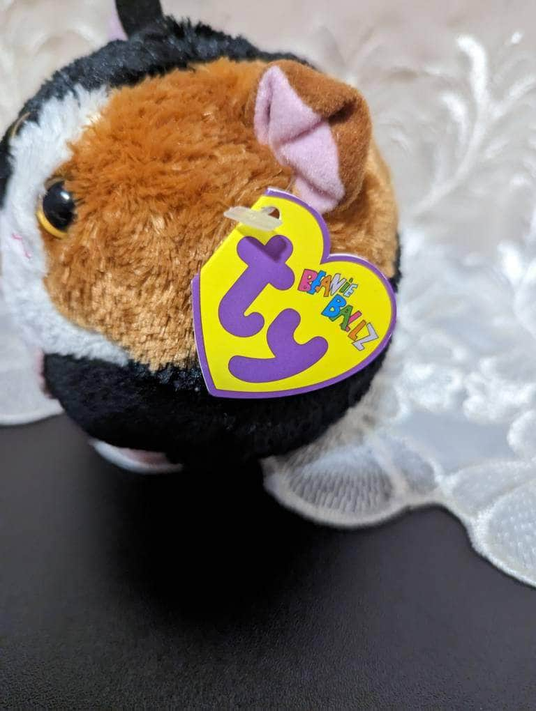 Ty Beanie Ballz - Speedy The Calico Cat - Near Mint (5in) - Vintage Beanies Canada