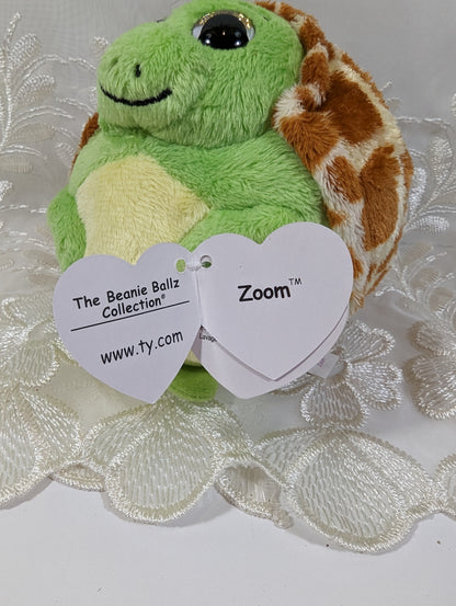 Ty Beanie Ballz - Zoom The Turtle (5in) - Vintage Beanies Canada